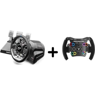 Thrustmaster T-GT II Racestuur + 3 Pedalen + Open Wheel Add-On – Zonder Voet – PS5/PS4/PC Thrustmaster T-GT II Racestuur + 3 Pedalen + Open Wheel Add-On – Zonder Voet – PS5/PS4/PC