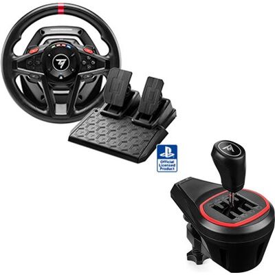 Thrustmaster T128-P + TH8S Shifter – Stuurwiel + Pedaalset + Shifter Bundel – PS4/PS5/PC Thrustmaster T128-P + TH8S Shifter – Stuurwiel + Pedaalset + Shifter Bundel – PS4/PS5/PC