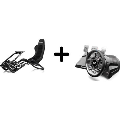 Thrustmaster T-GT II Racestuur + 3 Pedalen + Playseat Trophy – Zonder Voet, Met Racestoel Thrustmaster T-GT II Racestuur + 3 Pedalen + Playseat Trophy – Zonder Voet, Met Racestoel