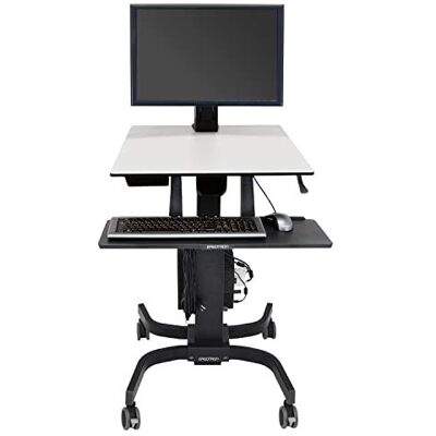 Ergotron WorkFit-C Single HD Sit-Stand Workstation - wagen Ergotron WorkFit-C Single HD Sit-Stand Workstation - wagen