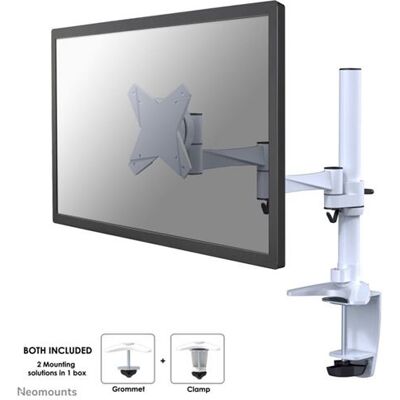 NewStar Neomounts FPMA-D1330 - Bevestigingskit - volledig beweegbaar - voor LCD-scherm - wit - schermgrootte: 10"-30" - klembevestiging, pakkingring, te monteren op bureau NewStar Neomounts FPMA-D1330 - Bevestigingskit - volledig beweegbaar - voor LCD-scherm - wit - schermgrootte: 10"-30" - klembevestiging, pakkingring, te monteren op bureau