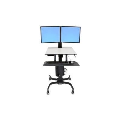 Ergotron WorkFit-C Dual Sit-Stand Workstation - wagen Ergotron WorkFit-C Dual Sit-Stand Workstation - wagen