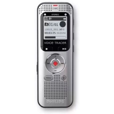 Philips Audio Recorder VoiceTracer DVT2015 Zilver en Zwart Philips Audio Recorder VoiceTracer DVT2015 Zilver en Zwart