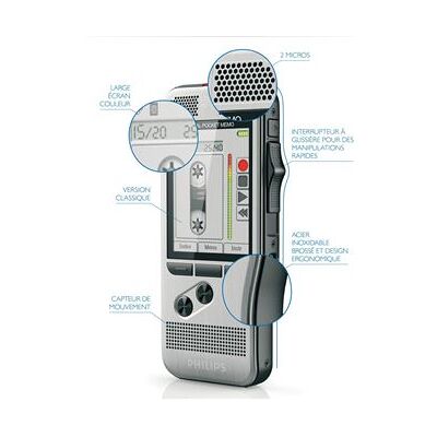 Philips Pocket Memo DPM7700 - Stemrecorder - 200 mW Philips Pocket Memo DPM7700 - Stemrecorder - 200 mW