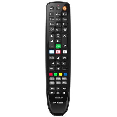 Meliconi Vervangende afstandsbediening Personal 5+ Zwart voor Panasonic TV Meliconi Vervangende afstandsbediening Personal 5+ Zwart voor Panasonic TV