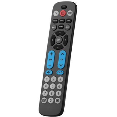 One for all Universele 2-in-1 Senior afstandsbediening Big Button URC6821 Zwart One for all Universele 2-in-1 Senior afstandsbediening Big Button URC6821 Zwart