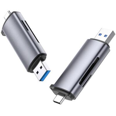 Ugreen - Kaartlezer - 2 in 1 (microSD, microSDHC, microSDXC, MMC, RS-MMC, SD, SDHC, SDXC) - USB 3.0/USB-C Ugreen - Kaartlezer - 2 in 1 (microSD, microSDHC, microSDXC, MMC, RS-MMC, SD, SDHC, SDXC) - USB 3.0/USB-C
