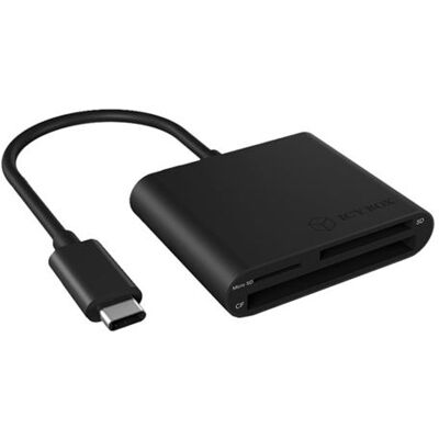 ICY BOX IB-CR301-C3 - Kaartlezer (SDHC, SDXC, SD, microSDHC, microSDXC, microSDXC UHS-I, SDXC UHS-I, CF) - USB-C 3.0 ICY BOX IB-CR301-C3 - Kaartlezer (SDHC, SDXC, SD, microSDHC, microSDXC, microSDXC UHS-I, SDXC UHS-I, CF) - USB-C 3.0