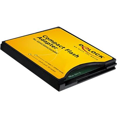 Delock Compact Flash Adapter - Kaartadapter (MMC, SD, SDHC, SDXC) - CompactFlash Delock Compact Flash Adapter - Kaartadapter (MMC, SD, SDHC, SDXC) - CompactFlash