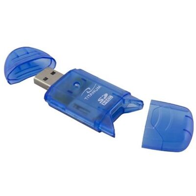 Titanum TA101B - Kaartlezer (MS, MMC, SD, MS Duo, xD, MS PRO Duo, RS-MMC, SDHC) - USB 2.0 Titanum TA101B - Kaartlezer (MS, MMC, SD, MS Duo, xD, MS PRO Duo, RS-MMC, SDHC) - USB 2.0