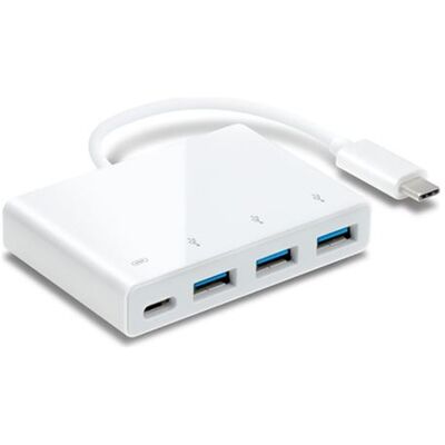 TP-Link UC430 V1 - Hub - 3 x SuperSpeed USB 3.0 + 1 x USB-C (voedingdoorvoer) - desktop TP-Link UC430 V1 - Hub - 3 x SuperSpeed USB 3.0 + 1 x USB-C (voedingdoorvoer) - desktop