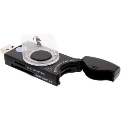 InLine - Kaartlezer (MMC, SD, MMCmobile, microSD, MMCplus, SDHC, microSDHC, SDXC, microSDXC) - USB 3.0 InLine - Kaartlezer (MMC, SD, MMCmobile, microSD, MMCplus, SDHC, microSDHC, SDXC, microSDXC) - USB 3.0