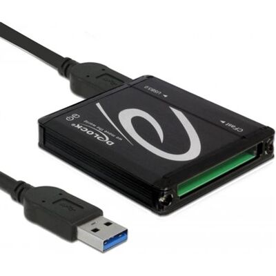 Delock Card Reader USB 3.0 > CFast - Kaartlezer (CFast Kaarttype I, CFast Kaarttype II) - USB 3.0 Delock Card Reader USB 3.0 > CFast - Kaartlezer (CFast Kaarttype I, CFast Kaarttype II) - USB 3.0