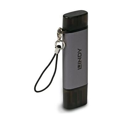 Lindy - Kaartlezer (SD, SDHC, SDXC, microSD, miniSD, MMC, RS-MMC, MMCmicro, MMCmobile, SDHC UHS-I, SDXC UHS-I, microSDHC, microSDXC) - USB / USB-C 3.2 Lindy - Kaartlezer (SD, SDHC, SDXC, microSD, miniSD, MMC, RS-MMC, MMCmicro, MMCmobile, SDHC UHS-I, SDXC UHS-I, microSDHC, microSDXC) - USB / USB-C 3.2