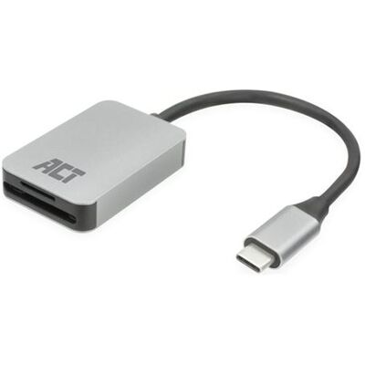 ACT - Kaartlezer (microSD, SD 4.0 UHS-II, microSDHC, microSDXC, TransFlash, SDHC, SDXC) - USB-C 3.2 Gen 1 ACT - Kaartlezer (microSD, SD 4.0 UHS-II, microSDHC, microSDXC, TransFlash, SDHC, SDXC) - USB-C 3.2 Gen 1
