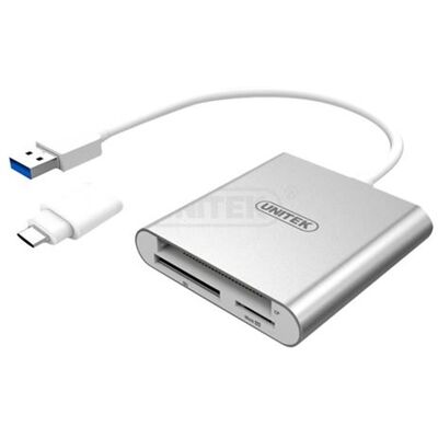 Unitek - Kaartlezer - alles-in-1 (SD, CF, microSD) - USB 3.0 Unitek - Kaartlezer - alles-in-1 (SD, CF, microSD) - USB 3.0