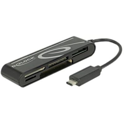 Delock USB 2.0 Card Reader USB Type-C male 5 Slots - Kaartlezer - alles-in-1 (Meerdere formaten) - USB-C Delock USB 2.0 Card Reader USB Type-C male 5 Slots - Kaartlezer - alles-in-1 (Meerdere formaten) - USB-C