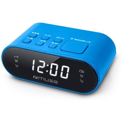 Muse Wekkerradio M-10 BL Blauw Muse Wekkerradio M-10 BL Blauw
