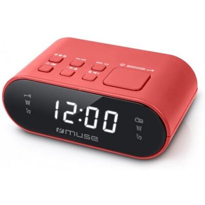 Muse Wekkerradio M-10 RED Rood Muse Wekkerradio M-10 RED Rood