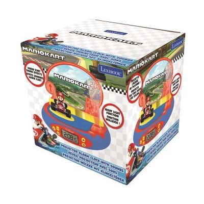 Projector wekker Lexibook Mario Kart 3D met video game geluiden Projector wekker Lexibook Mario Kart 3D met video game geluiden