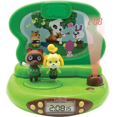 Lexibook Animal Crossing 3D-wekker met projector en geluiden Lexibook Animal Crossing 3D-wekker met projector en geluiden