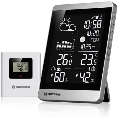 Bresser Weerstation Radio Climatetemp Verticaal Neo Verticaal Scherm Bresser Weerstation Radio Climatetemp Verticaal Neo Verticaal Scherm