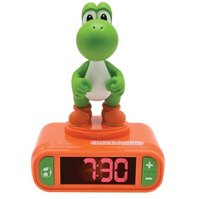 Wekker met nachtlampje Lexibook Yoshi met geluiden Wekker met nachtlampje Lexibook Yoshi met geluiden