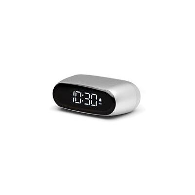 Lexon Wekkerradio Minut LCD Zilver Lexon Wekkerradio Minut LCD Zilver