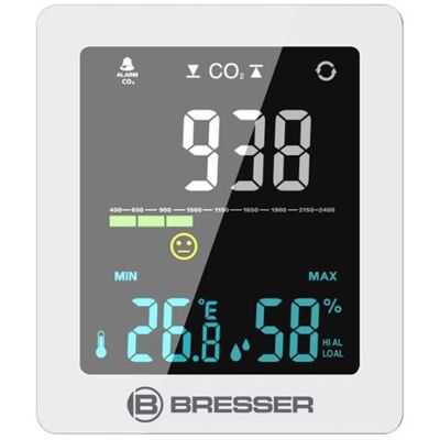 Bresser Luchtkwaliteitsmeter Smile 7004020 Zwart Bresser Luchtkwaliteitsmeter Smile 7004020 Zwart