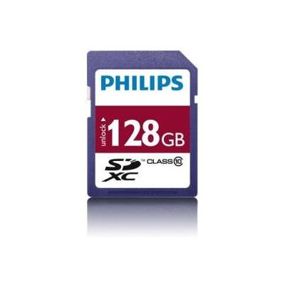 Philips FM12SD55B - Flashgeheugenkaart - 128 GB - Class 10 - SDXC Philips FM12SD55B - Flashgeheugenkaart - 128 GB - Class 10 - SDXC