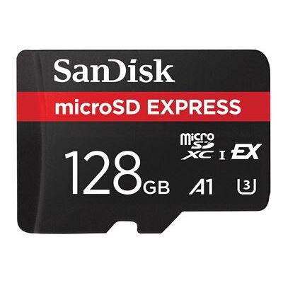 SanDisk Express - Flashgeheugenkaart - 128 GB - microSDXC UHS-I SanDisk Express - Flashgeheugenkaart - 128 GB - microSDXC UHS-I
