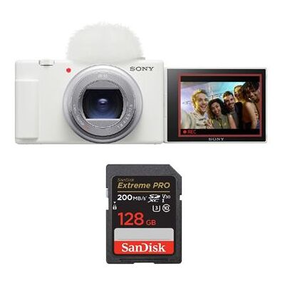 Sony ZV-1 II Wit + SanDisk 128GB Extreme PRO UHS-I SDXC Sony ZV-1 II Wit + SanDisk 128GB Extreme PRO UHS-I SDXC