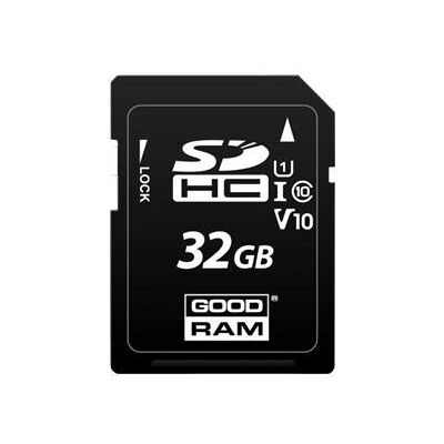 GOODRAM S1A0 - Flashgeheugenkaart - 32 GB - Video Class V10 / UHS-I U1 / Class10 - SDHC UHS-I GOODRAM S1A0 - Flashgeheugenkaart - 32 GB - Video Class V10 / UHS-I U1 / Class10 - SDHC UHS-I