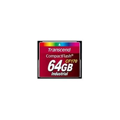 Transcend CF170 Industrial - Flashgeheugenkaart - 64 GB - 170x - CompactFlash Transcend CF170 Industrial - Flashgeheugenkaart - 64 GB - 170x - CompactFlash