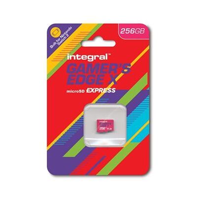 Integral Gamer's Edge X - Flashgeheugenkaart - 256 GB - A1 / Video Class V30 / UHS-I U3 / Class10 - microSDXC Express Integral Gamer's Edge X - Flashgeheugenkaart - 256 GB - A1 / Video Class V30 / UHS-I U3 / Class10 - microSDXC Express