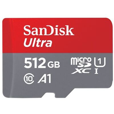 SanDisk micro SDXC-geheugenkaart Ultra 512 GB UHS-I Rode en Grijs SanDisk micro SDXC-geheugenkaart Ultra 512 GB UHS-I Rode en Grijs