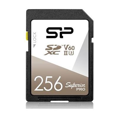 SILICON POWER Superior Pro - Flashgeheugenkaart - 256 GB - Video Class V60 / UHS-II U3 / Class10 - SDXC UHS-II SILICON POWER Superior Pro - Flashgeheugenkaart - 256 GB - Video Class V60 / UHS-II U3 / Class10 - SDXC UHS-II