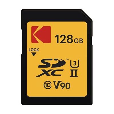 Kodak ULTRA PRO - Flashgeheugenkaart - 128 GB - Video Class V90 / UHS-II U3 / Class10 - SDXC UHS-II Kodak ULTRA PRO - Flashgeheugenkaart - 128 GB - Video Class V90 / UHS-II U3 / Class10 - SDXC UHS-II