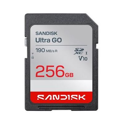 SanDisk Ultra GO - Flashgeheugenkaart - 256 GB - Video Class V10 / UHS-I U1 - SDXC UHS-I SanDisk Ultra GO - Flashgeheugenkaart - 256 GB - Video Class V10 / UHS-I U1 - SDXC UHS-I