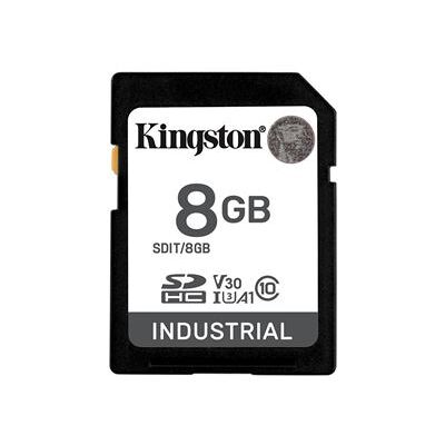 Kingston Industrial - Flashgeheugenkaart - 8 GB - A1 / Video Class V30 / UHS-I U3 / Class10 - SDHC UHS-I Kingston Industrial - Flashgeheugenkaart - 8 GB - A1 / Video Class V30 / UHS-I U3 / Class10 - SDHC UHS-I