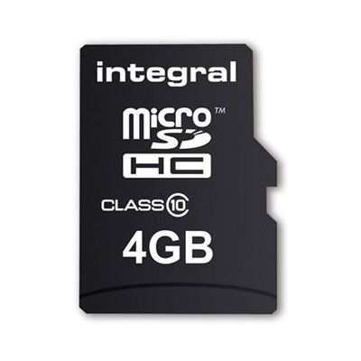 Integral Memory Integral UltimaPro - Flashgeheugenkaart (Adapter voor microSDHC naar SD inbegrepen) - 4 GB - Class 10 - microSDHC Integral Memory Integral UltimaPro - Flashgeheugenkaart (Adapter voor microSDHC naar SD inbegrepen) - 4 GB - Class 10 - microSDHC