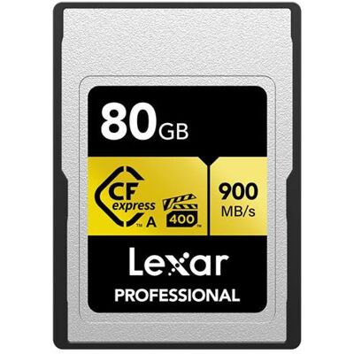 Lexar Professional Express CF geheugenkaart type A 80 GB Grijs en Zwart Lexar Professional Express CF geheugenkaart type A 80 GB Grijs en Zwart