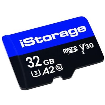 iStorage - Flashgeheugenkaart - 32 GB - A1 / Video Class V30 / UHS-I U3 / Class10 - microSD iStorage - Flashgeheugenkaart - 32 GB - A1 / Video Class V30 / UHS-I U3 / Class10 - microSD