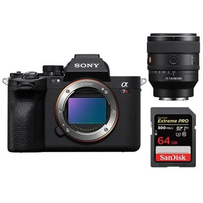 Sony A7R V Boîtier + FE 50 mm f1.4 GM + SanDisk 64GB Extreme PRO UHS-II SDXC 300 MB/s Sony A7R V Boîtier + FE 50 mm f1.4 GM + SanDisk 64GB Extreme PRO UHS-II SDXC 300 MB/s