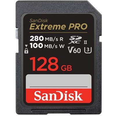 SanDisk SDXC-geheugenkaart Extreme PRO 128 GB UHS-II SanDisk SDXC-geheugenkaart Extreme PRO 128 GB UHS-II