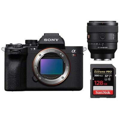 Sony A7R V Boîtier + FE 50 mm f1.4 GM + SanDisk 128GB Extreme PRO UHS-II SDXC 300 MB/s Sony A7R V Boîtier + FE 50 mm f1.4 GM + SanDisk 128GB Extreme PRO UHS-II SDXC 300 MB/s