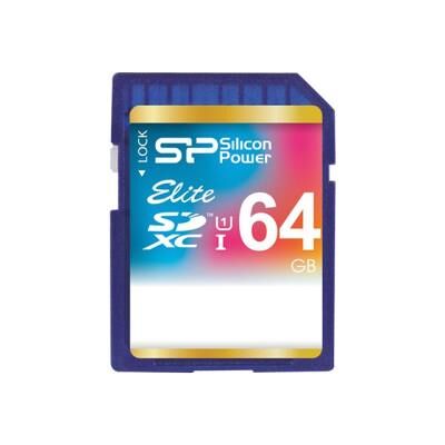 SILICON POWER Elite - flashgeheugenkaart - 64 GB - SDXC UHS-I SILICON POWER Elite - flashgeheugenkaart - 64 GB - SDXC UHS-I