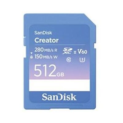 SanDisk SD-geheugenkaart Creator 512 GB Blauw SanDisk SD-geheugenkaart Creator 512 GB Blauw