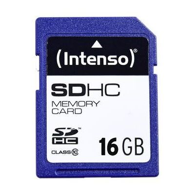 Intenso Class 10 - Flashgeheugenkaart - 16 GB - Class 10 - SDHC Intenso Class 10 - Flashgeheugenkaart - 16 GB - Class 10 - SDHC