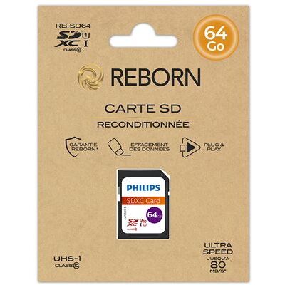 Reborn SDXC geheugenkaart 64 GB Refurbished Reborn SDXC geheugenkaart 64 GB Refurbished